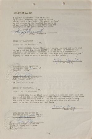 Lot #655 Kirk Douglas and Doris Day - Image 3