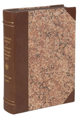 Lot #99 William H. Taft: Inscribed official printing of the inaugural address with Taft's personal bookplate - Image 4