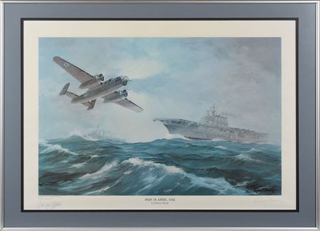 Lot #314 Doolittle's Raiders Lithograph - Image 1