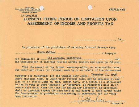 Lot #4384 Orson Welles - Image 1