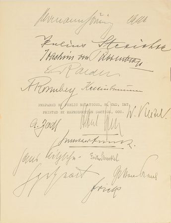 Lot #322 Nuremburg Trials: Important Nuremburg trial document signed by 19 Nazi defendants - Image 1