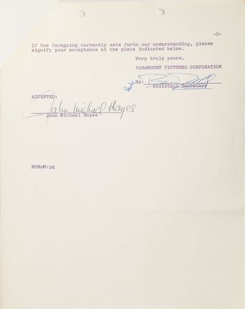 Lot #676 Alfred Hitchcock: John Michael Hayes - Image 4