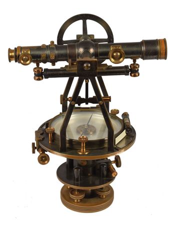 Lot #8 Antique Theodolite by W. & L. E. Gurley Survey Device - Image 1