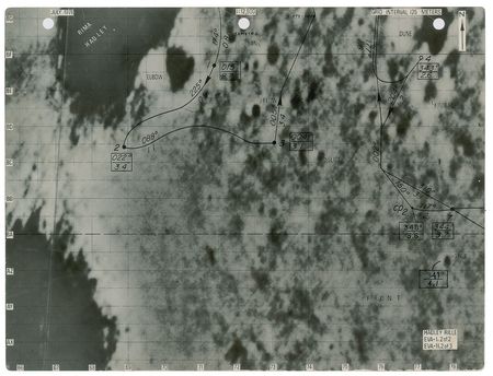 Lot #36 Dave Scott's Lunar Surface-Used Apollo 15 Lunar Rover Bearing Map: Used on the lunar surface for the Lunar Rover's first excursions on Apollo 15 - Image 1