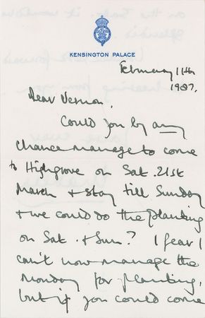 Lot #218 Prince Charles: Planting at Highgrove - Image 1