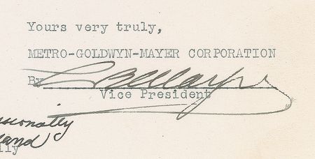 Lot #577 Judy Garland: Ultra-early 1935 MGM document signed by 