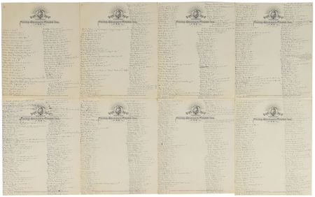 Lot #569 Busby Berkeley: Busby Berkeley's autobiographical index?a unique archive - Image 1