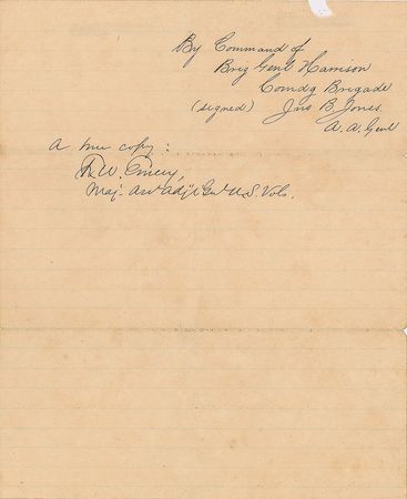 Lot #331 Civil War Manuscript - Image 2
