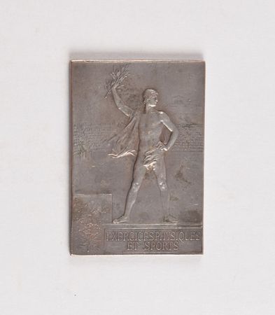 Lot #724 Paris 1900 Summer Olympics Silvered Bronze Winner’s Medal for Athletics Winner's Medal - Image 1