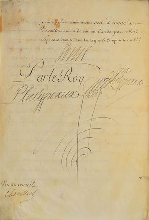 Lot #215 King Louis XIV Signed Document - Image 4