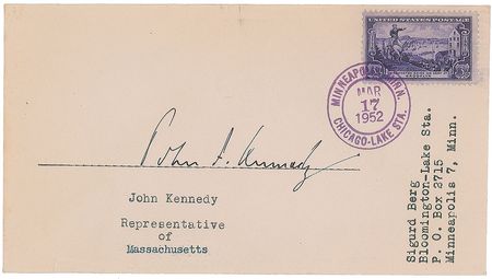 Lot #119 John F. Kennedy: 
