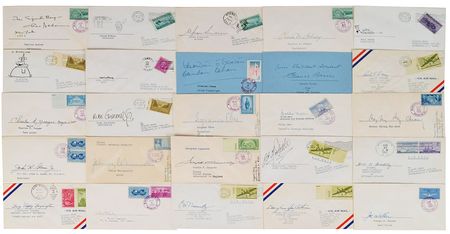 Lot #589 Lifetime Collection of Covers: Over 2,000 autographs from 20th century notablesâ??from Charles Addams to Alvin C. York - Image 2