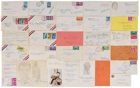 Lot #589 Lifetime Collection of Covers: Over 2,000 autographs from 20th century notablesâ??from Charles Addams to Alvin C. York - Image 4