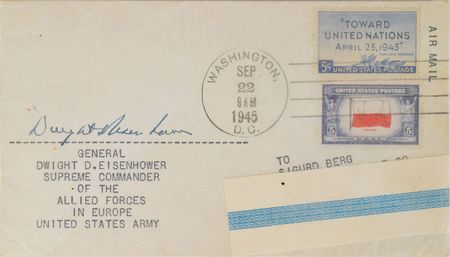 Lot #589 Lifetime Collection of Covers: Over 2,000 autographs from 20th century notablesâ??from Charles Addams to Alvin C. York - Image 9