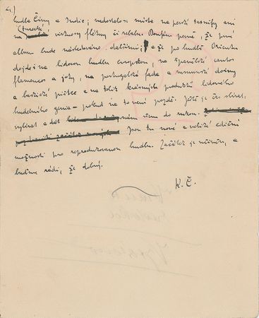 Lot #417 Karel Capek: Capek's ode to 