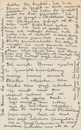 Lot #398 Edvard Munch: The tormented painter of ‘The Scream’ writes to a patron - Image 1