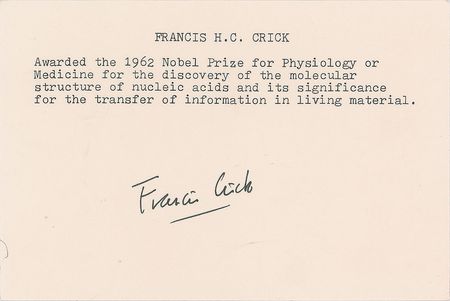 Lot #44 DNA: Watson, Crick, and Wilkins Group Lot - Image 1