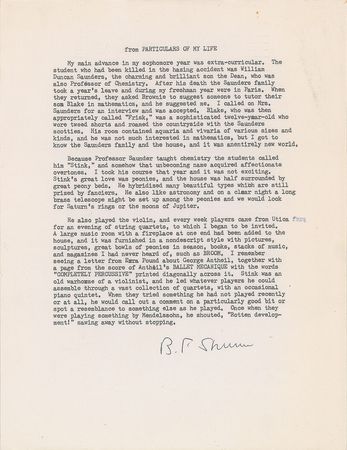 Lot #50 B. F. Skinner Group Lot - Image 1