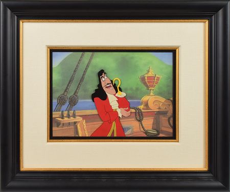Lot #832 Captain Hook production cel from Peter Pan Production Cel - Image 1