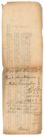 Lot #306 James Wilson: Sought-after 1776 signature of the Pennsylvania signer - Image 1