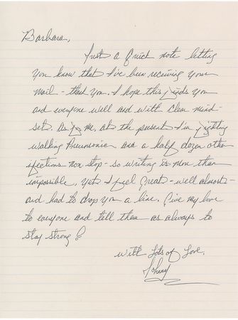 Lot #238 John Gotti: Scarce letter by the ailing 'Teflon Don' - Image 1