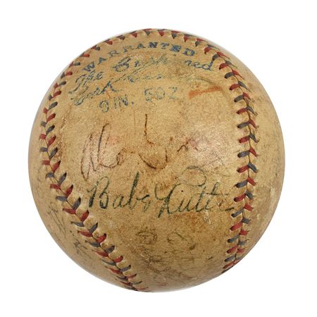 Lot #736 Babe Ruth and Moe Berg: The 1932 'Tour of Hawaii' team, including Babe Ruth, Jimmie Foxx, and Moe Berg - Image 1