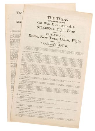 Lot #349 Orville Wright: Offering a $25,000 prize for a flight from Dallas to Hong Kong - Image 3