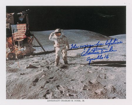 Lot #378 Charlie Duke Signed Photographs - Image 2