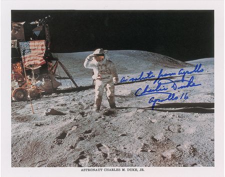 Lot #378 Charlie Duke Signed Photographs - Image 3