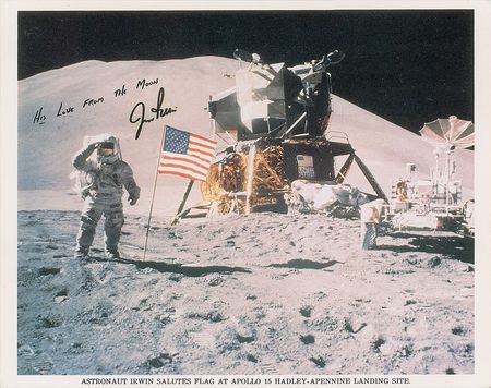 Lot #366 Apollo 15: Irwin and Scott Signed Photographs - Image 2