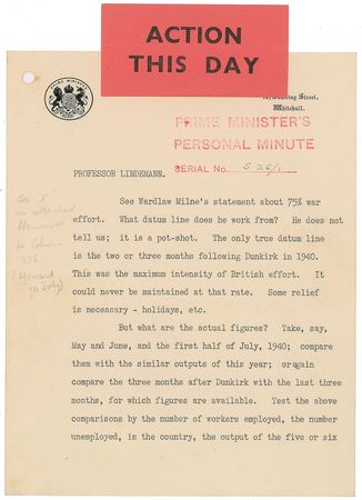 Lot #187 Winston Churchill: Churchill on Dunkirk—