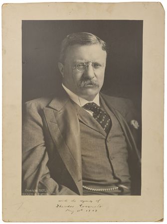 Lot #92 Theodore Roosevelt: Imposing 1907 portrait of President Roosevelt - Image 2
