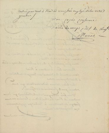 Lot #198 Joachim Murat Signed Document - Image 2