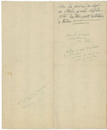 Lot #198 Joachim Murat Signed Document - Image 3