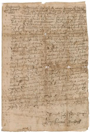 Lot #161 Edward Johnson Signed Document - Image 1