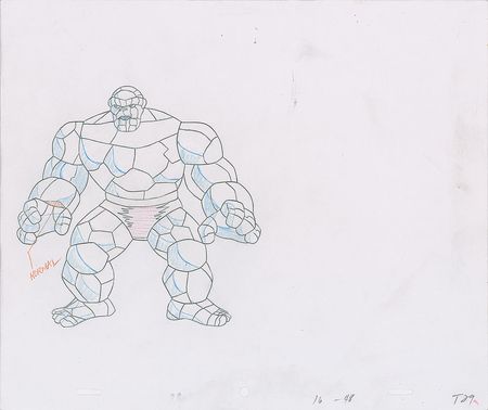 Lot #888 Mr. Fantastic and the Thing production cels from Fantastic Four - Image 3