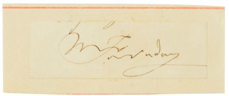 Lot #3 Michael Faraday Signature