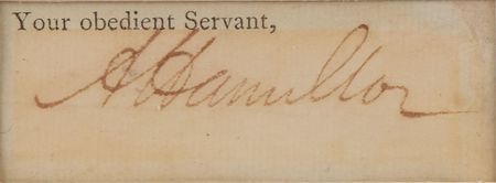 Lot #160 Alexander Hamilton Signature - Image 2