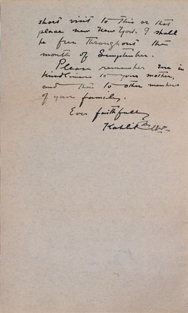 Lot #426 Kahlil Gibran: 
