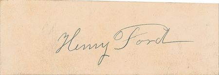 Lot #15 Henry Ford Signature
