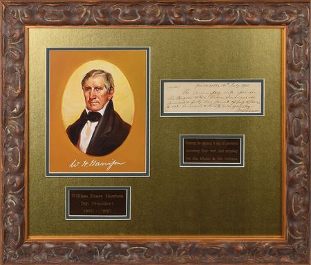 Lot #65 William Henry Harrison: Harrison trades with the 