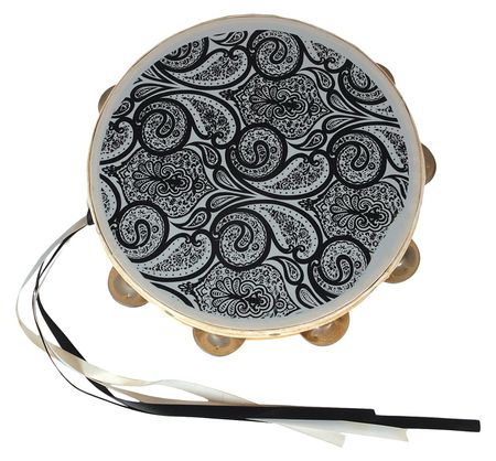 Lot #6113  Prince's Personally-Owned and 'Parade' Tour Rehearsal-Used Paisley Tambourine - Image 1