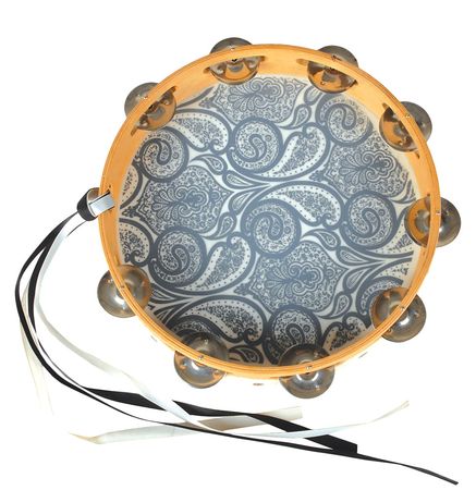 Lot #6113  Prince's Personally-Owned and 'Parade' Tour Rehearsal-Used Paisley Tambourine - Image 2