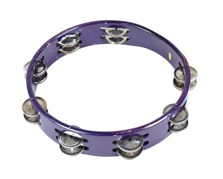 Lot #6056  Prince's Personally-Owned and -Used Purple Tambourine - Image 1