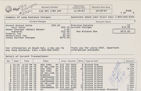 Lot #6196  Prince Graffiti Bridge: Madonna 'Daisey Miller' Itinerary Archive - Image 5