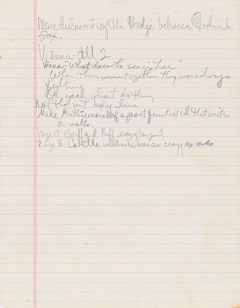 Lot #6194  Prince Graffiti Bridge Handwritten Notes  - Image 1