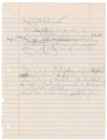 Lot #6194  Prince Graffiti Bridge Handwritten Notes  - Image 2