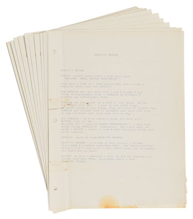 Lot #6195  Graffiti Bridge First Draft and Prince Handwritten Note for Forwarding To Madonna - Image 4