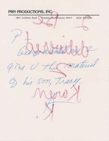 Lot #6185  Prince Handwritten Note and Manager Termination Documents - Image 2