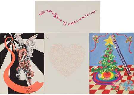 Lot #6176  Prince Set of (4) Christmas Cards - Image 1